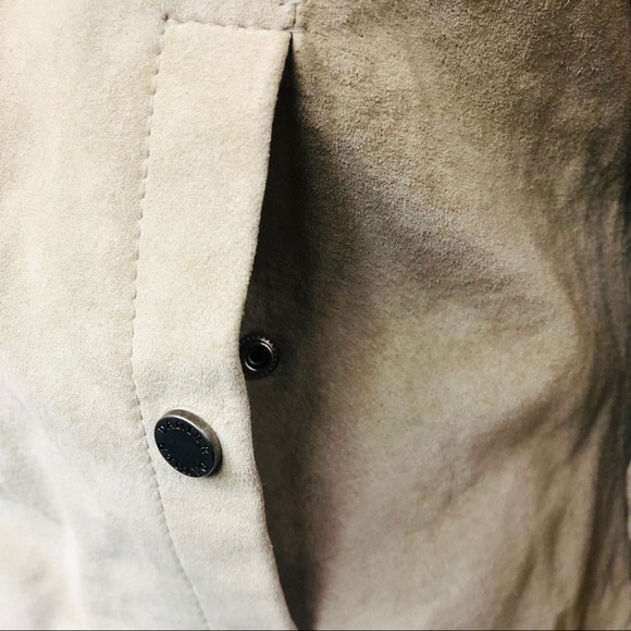 Danier Suede Leather Shearling Jacket Coat M - Picture 5 of 11